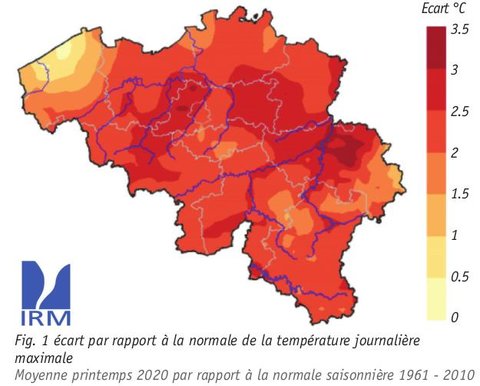 2020, la plus chaude et ensoleillée, mais sèche Carine Massaux et Etienne Bruneau
